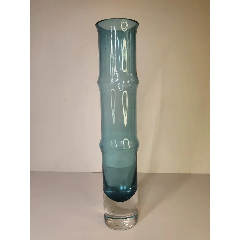 Vintage Bo Borgstrom Aseda Sweden Bamboo Vase 12 3/4